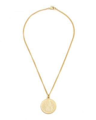 Gold Coin Pendant Necklace