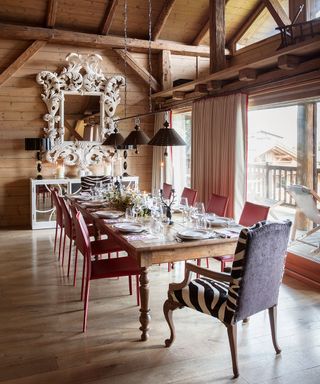 A rustic-luxe farmhouse in the Alps