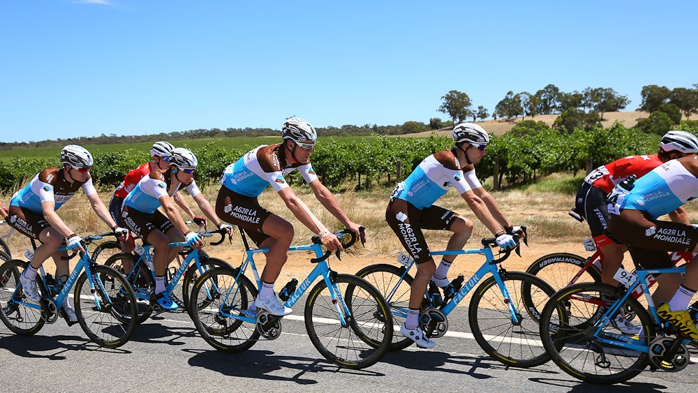 AG2R-La Mondiale choose a less complicated design to previous years, while the famous colours of their title sponsor dominate the design