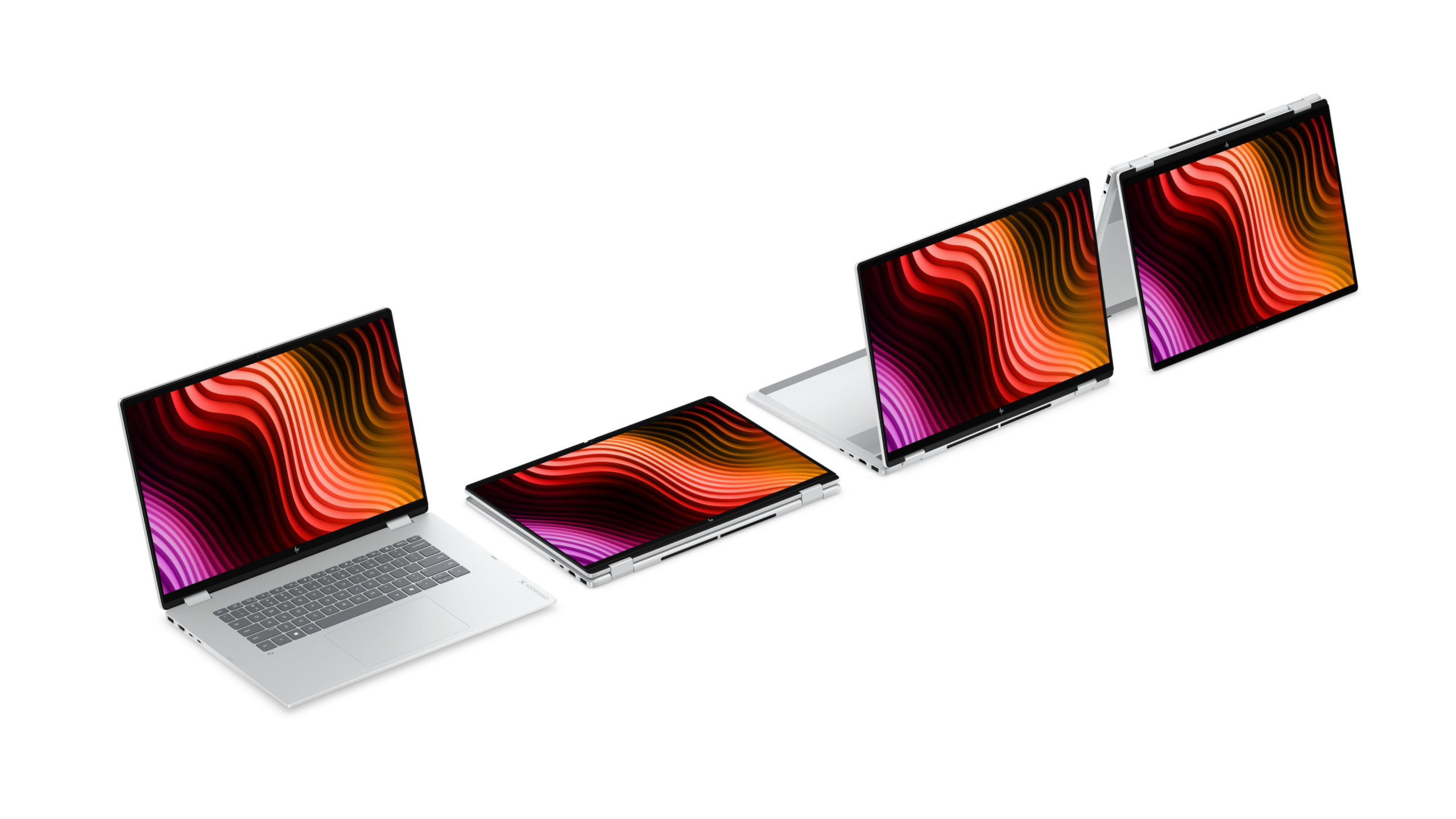 HP OmniBook X Flip shows off its flexibility in 4 different modes, including tent and reverse.