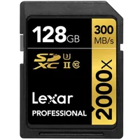Lexar Professional 2000x card 128GB:$179.99$95.99 at Amazon
