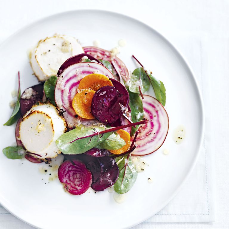 Raw Beet Salad With Goats Cheese photo