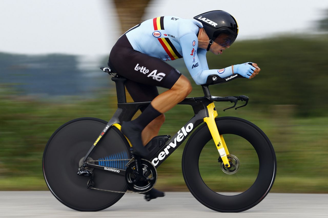 2021 UCI Road World Championships Flanders Men Elite Time Trial - Knokke - Heist Bruges 43,3 km - 19/09/2021 - Wout Van Aert (BEL - Jumbo - Visma) - photo Luca Bettini/BettiniPhoto&Acirc;&copy;2021