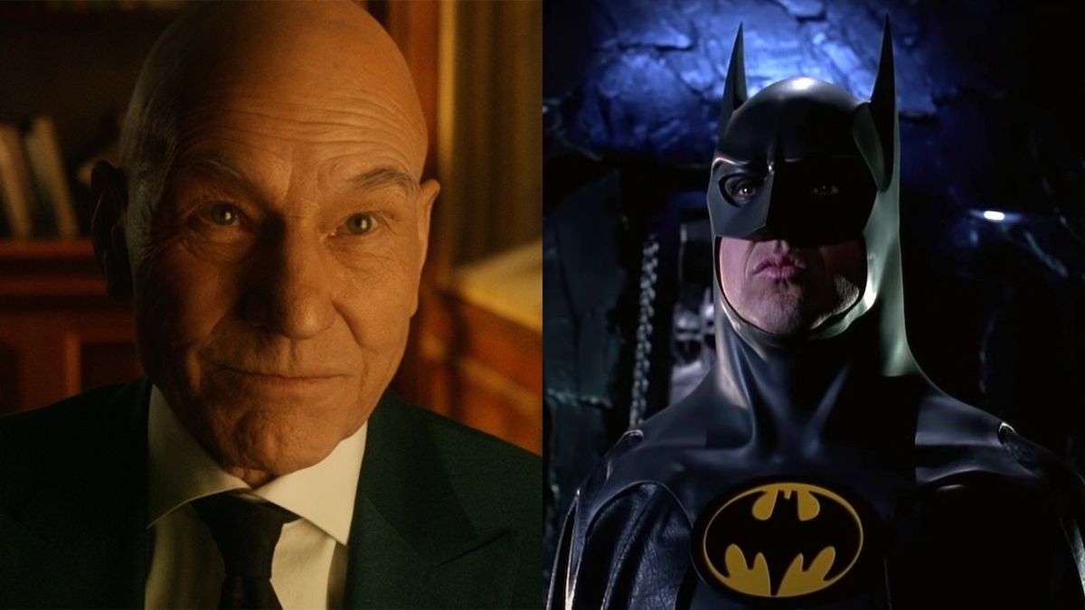 Patrick Stewart and Michael Keaton