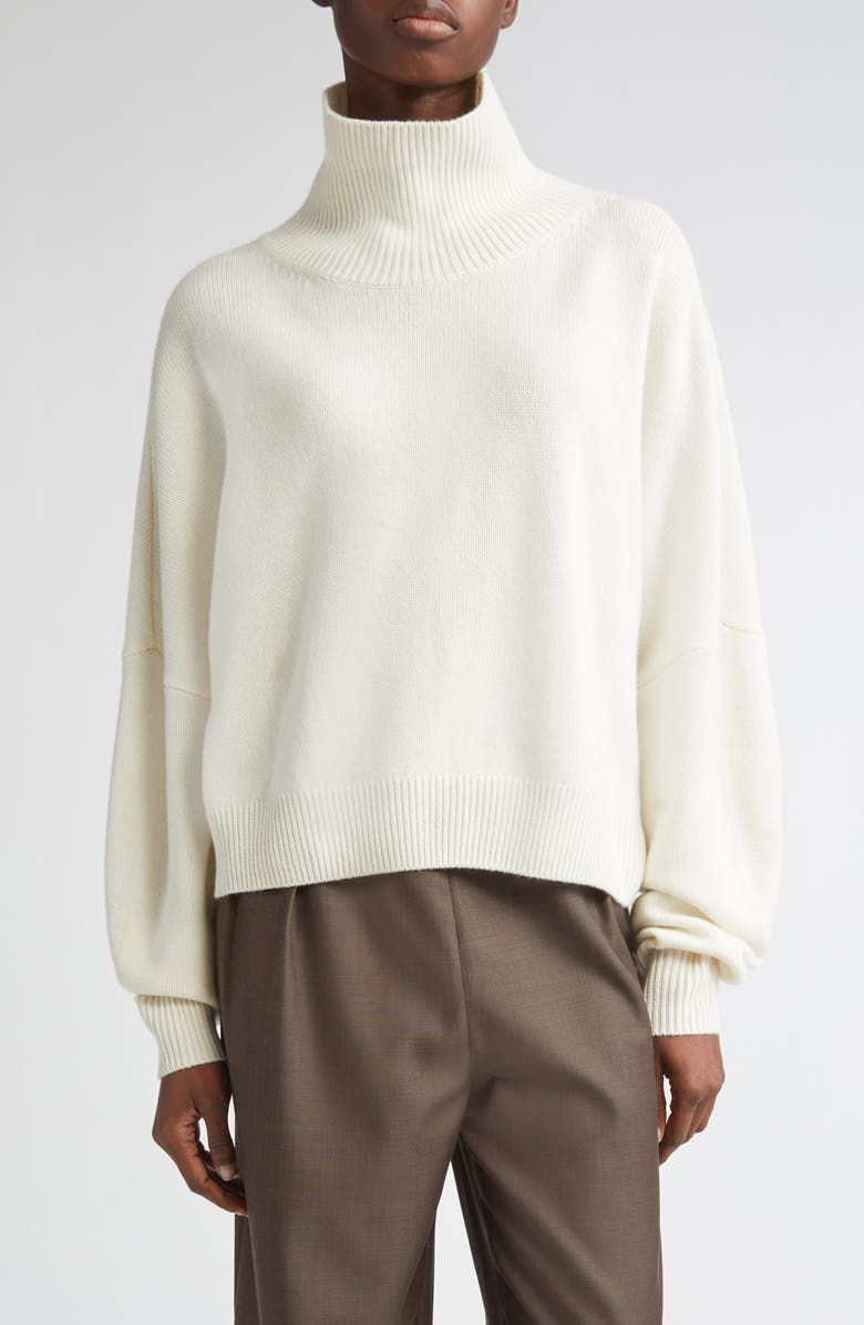 Luke Stand Collar Wool & Cashmere Sweater