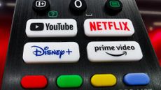 Netflix, Amazon Prime Video, Disney Plus and YouTube on TV remote