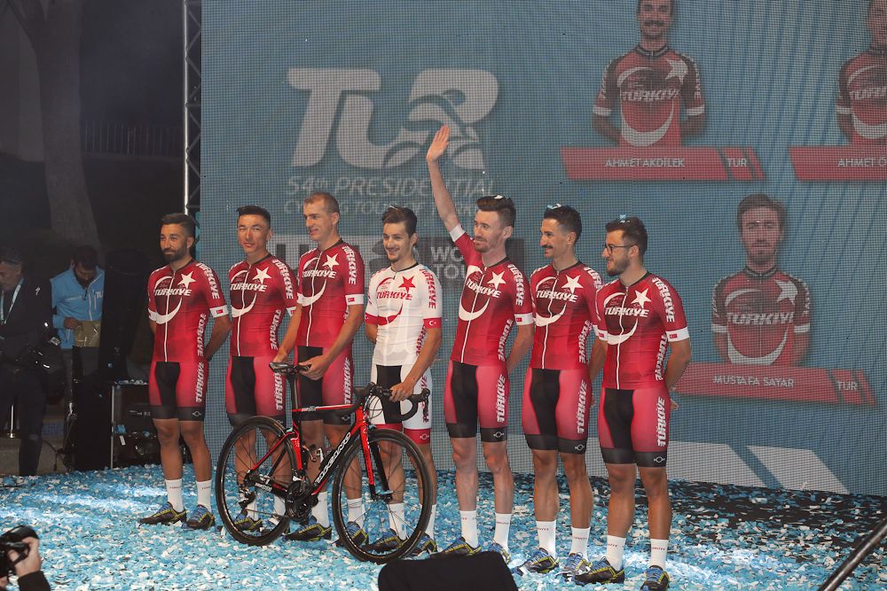 The Turkish National Team on stage