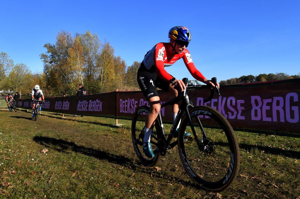 BERGEN NETHERLANDS NOVEMBER 13 Kata Blanka Vas of Hungary and Team SD Worx competes during the 1st UCI Cyclocross World Cup Beekse Bergen 2022 Womens Elite CXWorldCup BeekseBergen Cyclocross on November 13 2022 in Bergen Netherlands Photo by Luc ClaessenGetty Images
