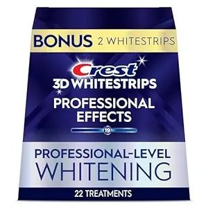 Crest, Crest 3d Whitestrips Professional Effects – Teeth Whitening Kit, 22 Treatments (20 + 2 Bonus), Each With 1 Upper/1lower, 44 Strips – Crest 3dwhite Teeth Whitening Strips