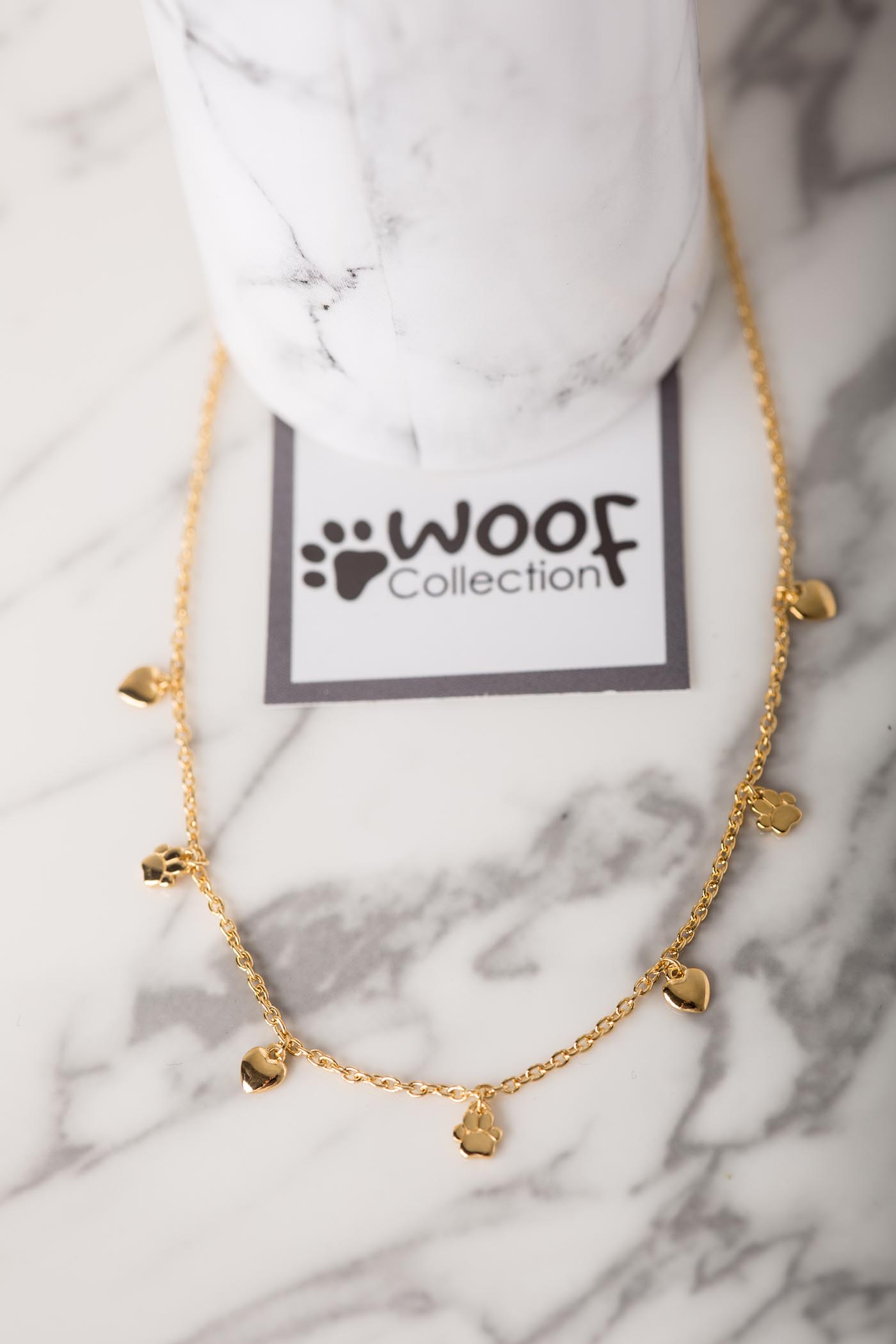 Paw prints On Your Heart necklace
