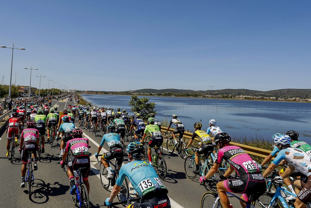 Scenery along the route of stage 2 at the Vuelta