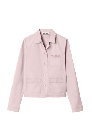 Miu Miu Balmoral pink shirt