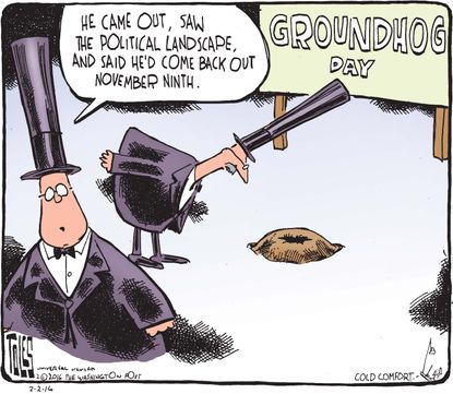 Editorial Cartoon U.S. Groundhog Decision 2016