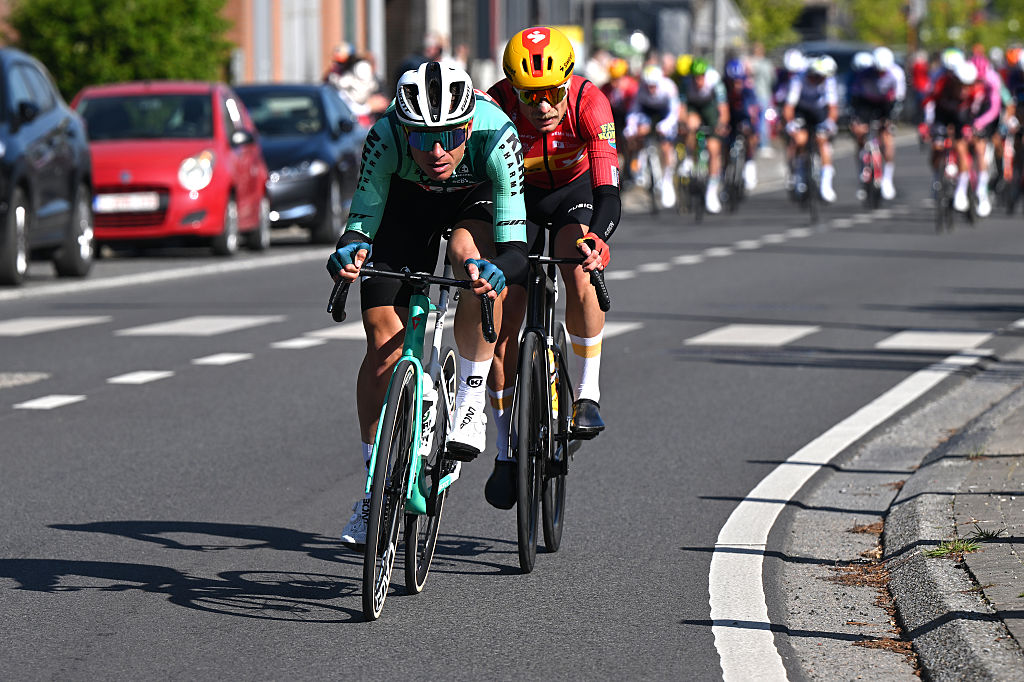 Inigo Elosegui of Kern Pharma and Magnus Cort of Uno-X Mobility went on the attack