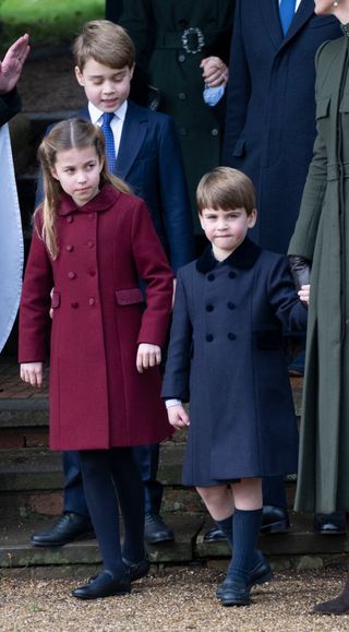 George, Charlotte and Louis will open gifts from Harry and Meghan before their annual Sandringham Christmas outing