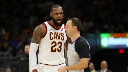 LeBron James ejected NBA Cleveland Cavaliers Miami Heat