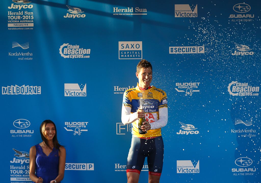 Will Clarke Sprays the champaign