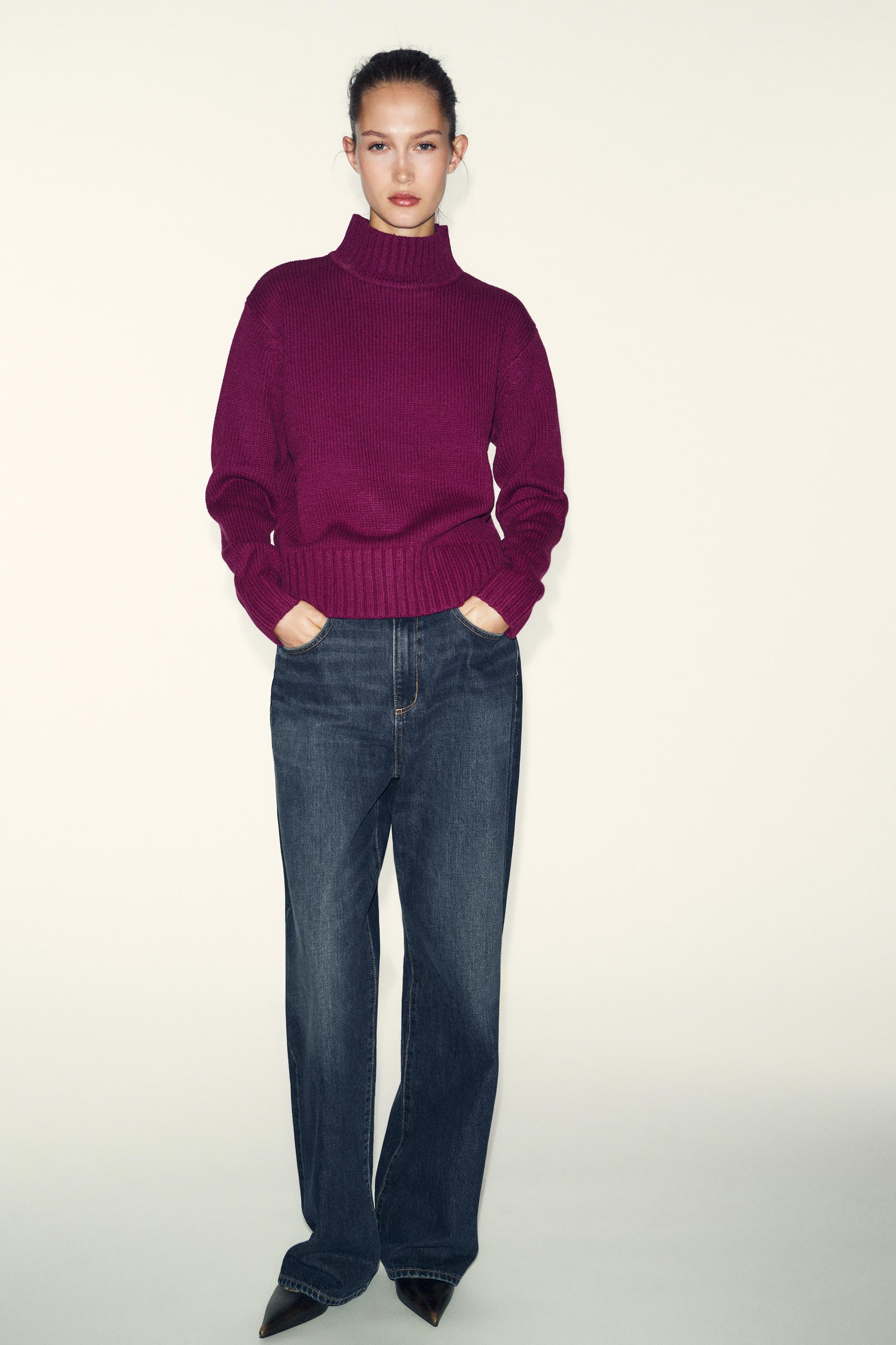 High Neck Knit Jumper