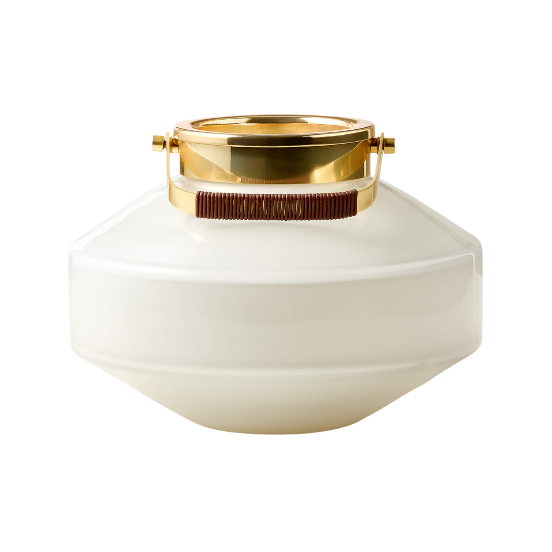 CB2, Alira Glass Outdoor Lantern 10.25"