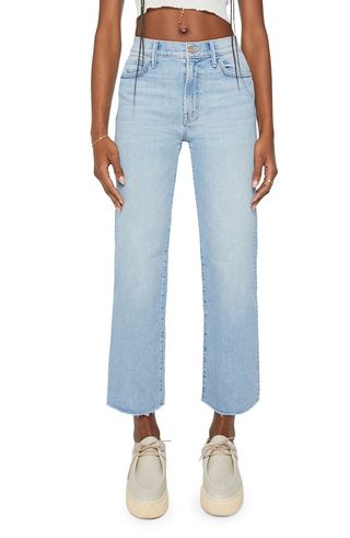 The Kick It Fray Ankle Flare Jeans