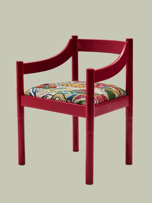 Vico Magistretti C1960s Carimate Chair in Liberty's Mount Stitch in Acacia