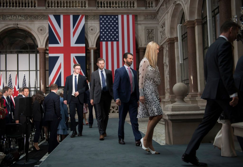 Trump&amp;#039;s adult children at a joint U.S-U.K. press conference