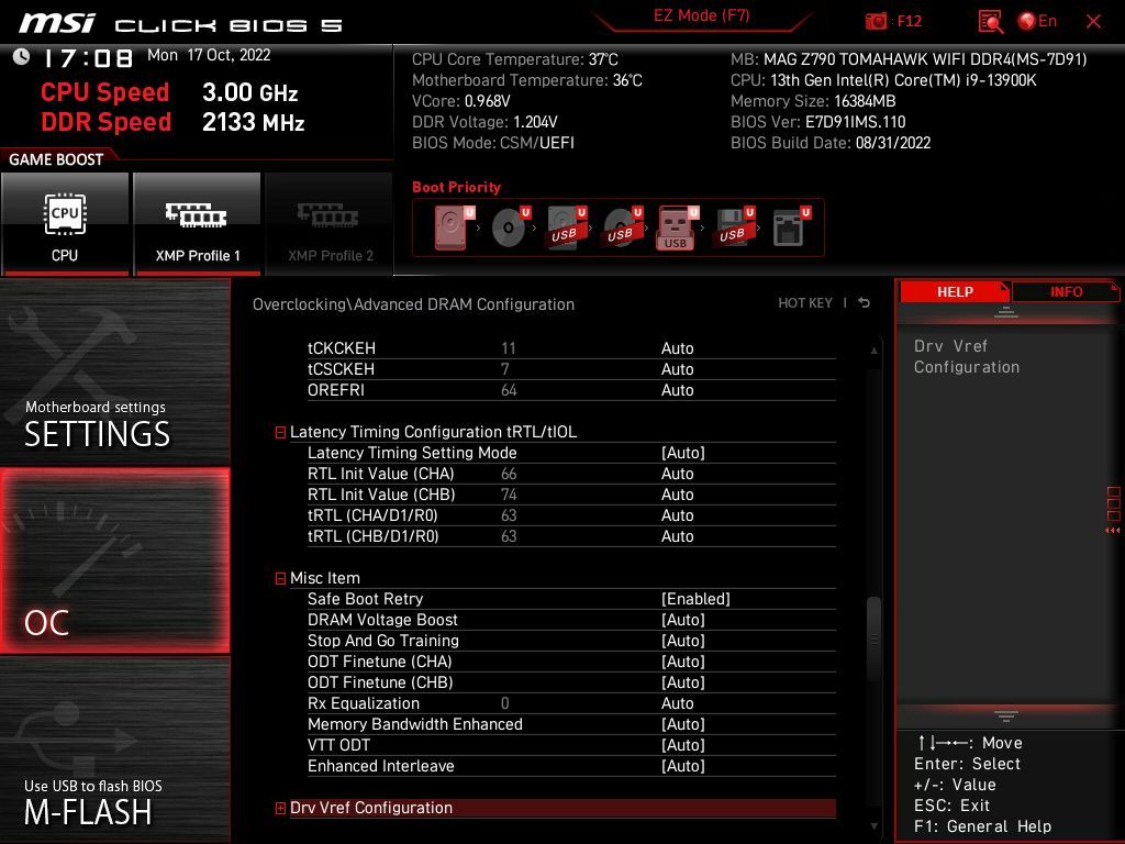 MSI MAG Z790 Tomahawk WIFI