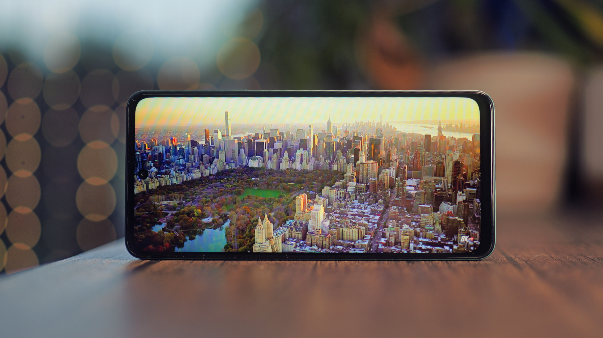 Oppo A5 5G phone on a table