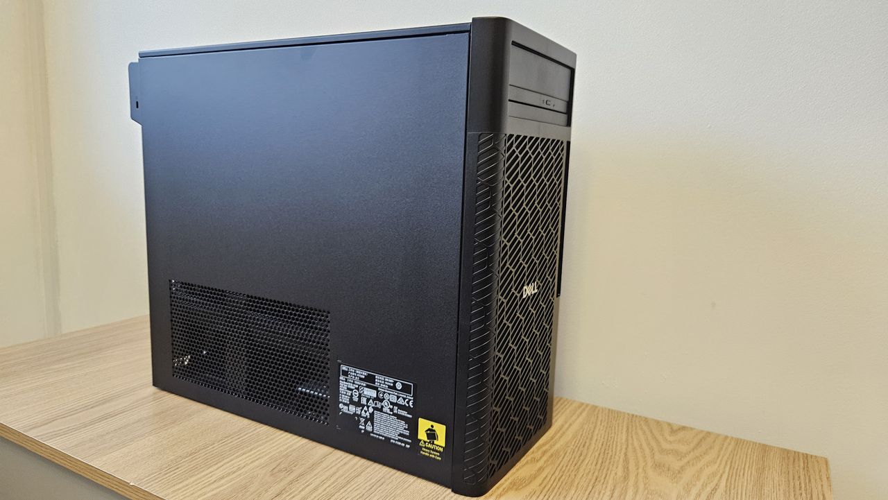 The Dell Pro Max Tower T2 on a desk
