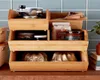 The Container Store Stackable Bamboo Storage Bins