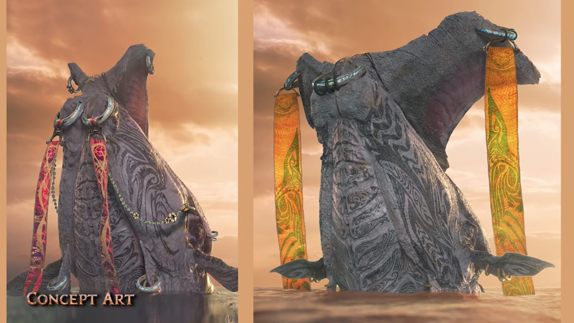 اثنان من المخلوقات المائية العملاقة من الخيال العلمي