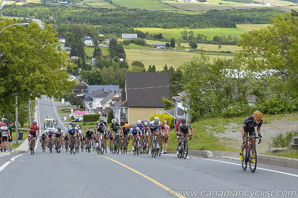 Lex Albrecht (Optum) jumps away on the climb