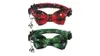 Lamphyface Christmas Cat Collar Breakaway with Cute Bow Tie and Bell