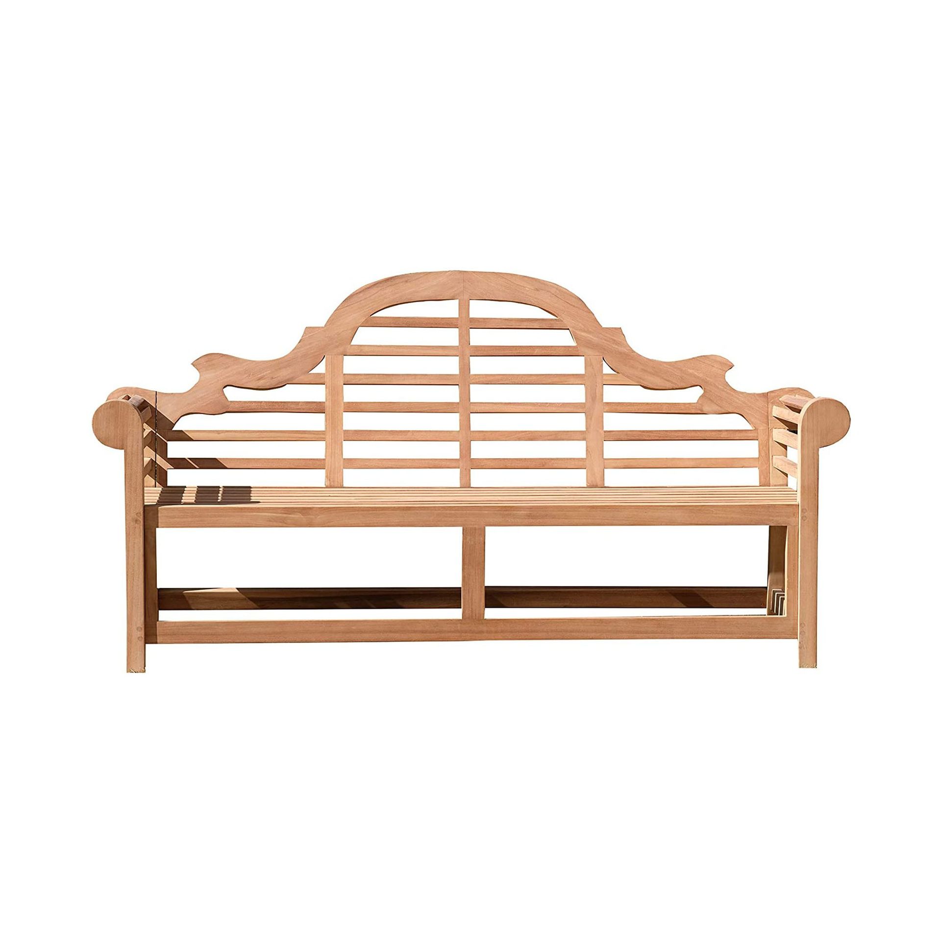 Lutyens teak garden bench