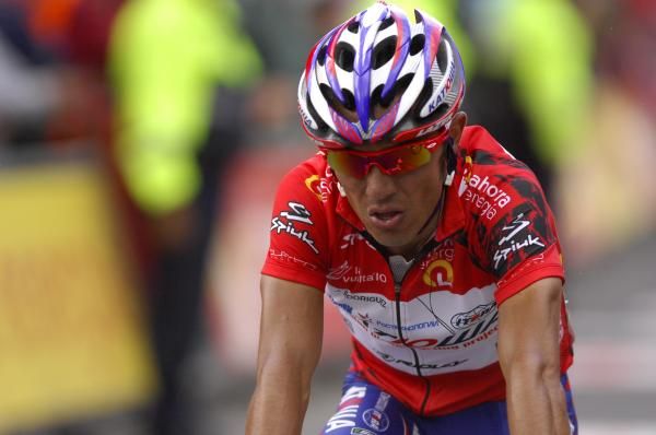 A disappointed Joaquin Rodriguez (Katusha) crosses the line in Andorra.