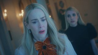 Cordelia worried in front of Madison In American Horror Story 13