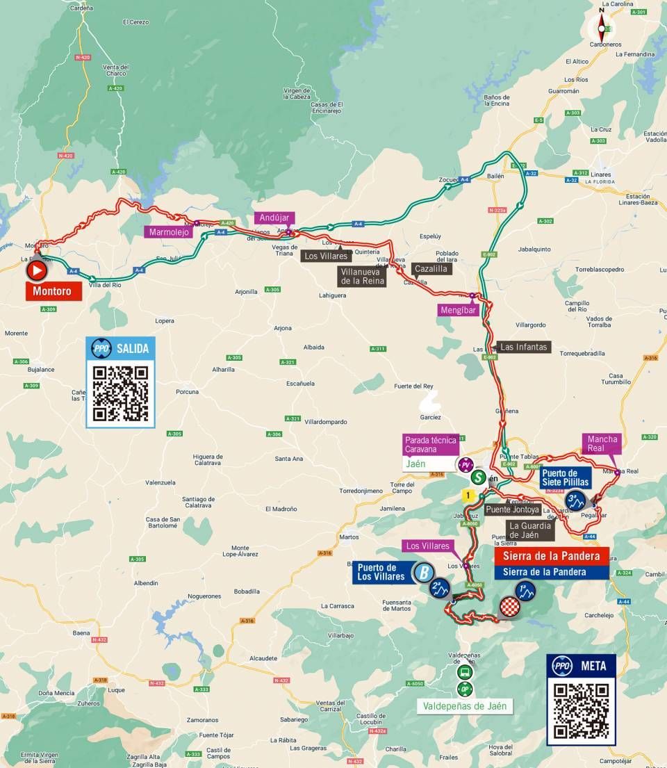 La Vuelta Stage 14 map