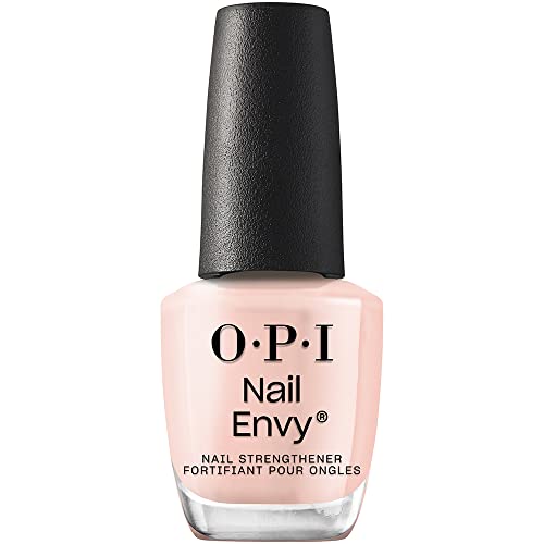 Opi Nail Envy Nail Polish, Strong Nail Strengthener Treatment for Strong Nails, Vegan Nail Repair and Strenght for Damaged Nails, Pink Nail Polish Bubble Bath 15ml