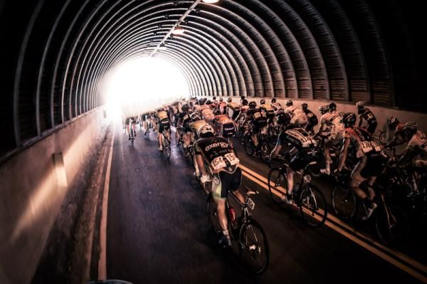 The field heads through a tunnel