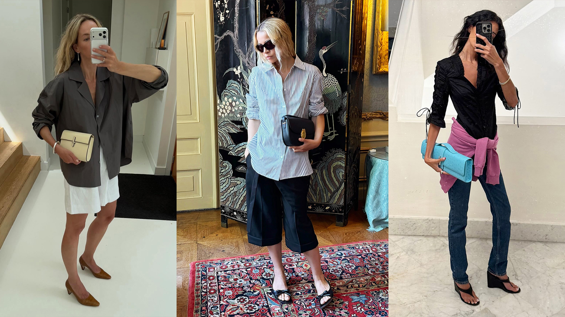 women wearing summer clutch bags