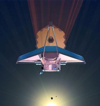 Illustration of the James Webb Space Telescope 
