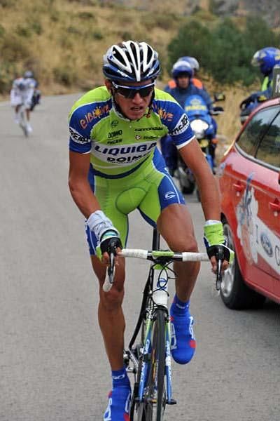This Liquigas rider is working for team leader Ivan Basso.