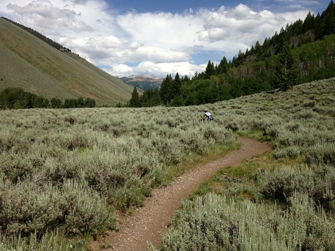 Enjoying some mellow Sun Valley single track before Marathon Nationals