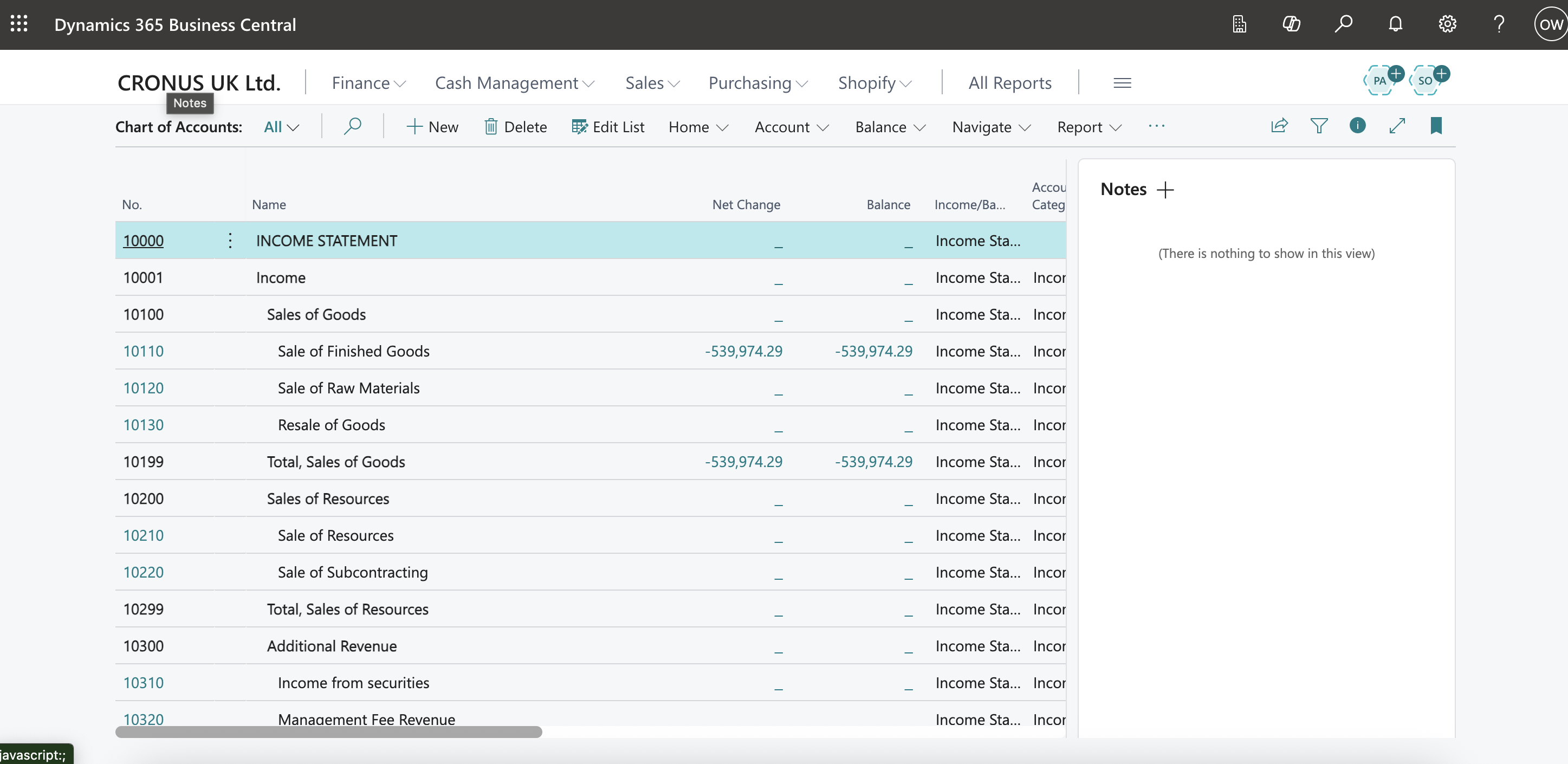 screenshot of microsoft dynamics 365