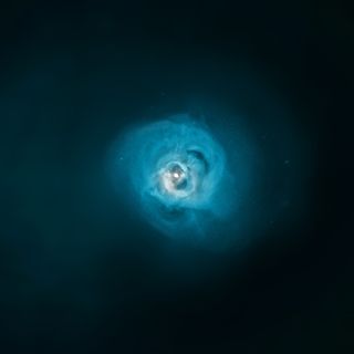 Gas in Central Region of Perseus Cluster