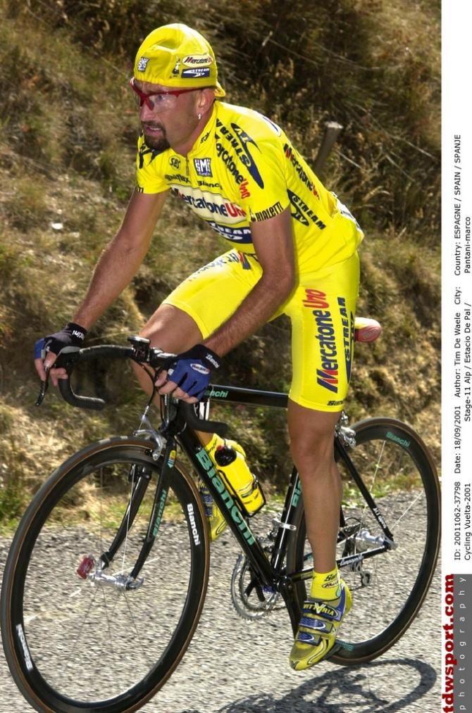 Marco Pantani riding the 2001 Vuelta