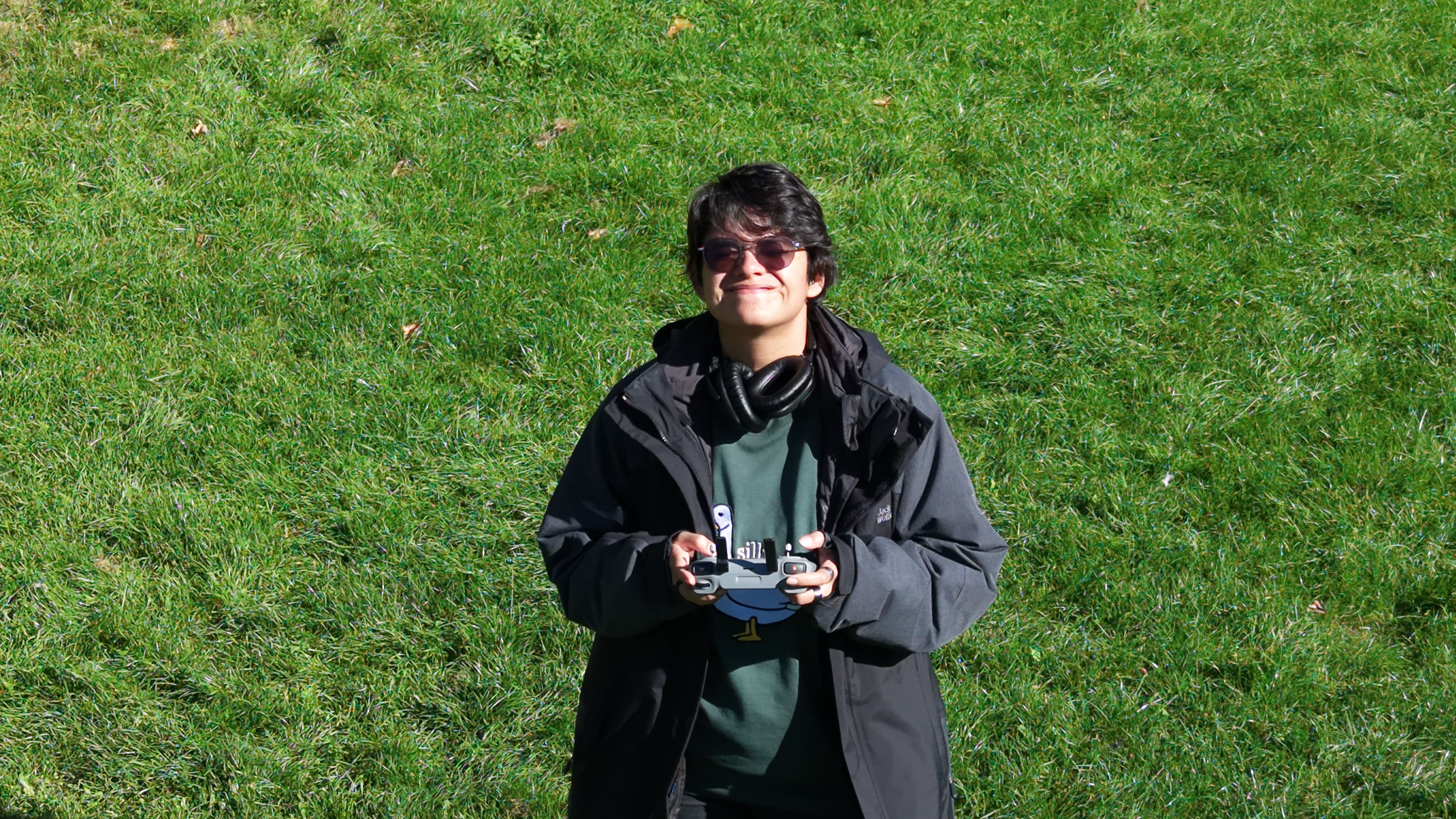 A photo of a person taken on a DJI Mini 5 Pro drone