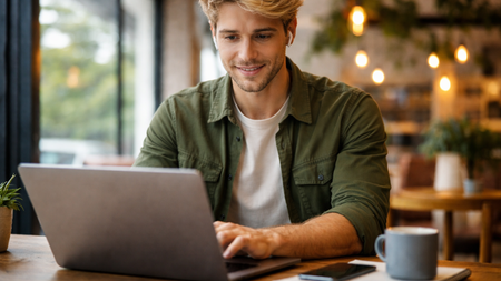 Man at computer
