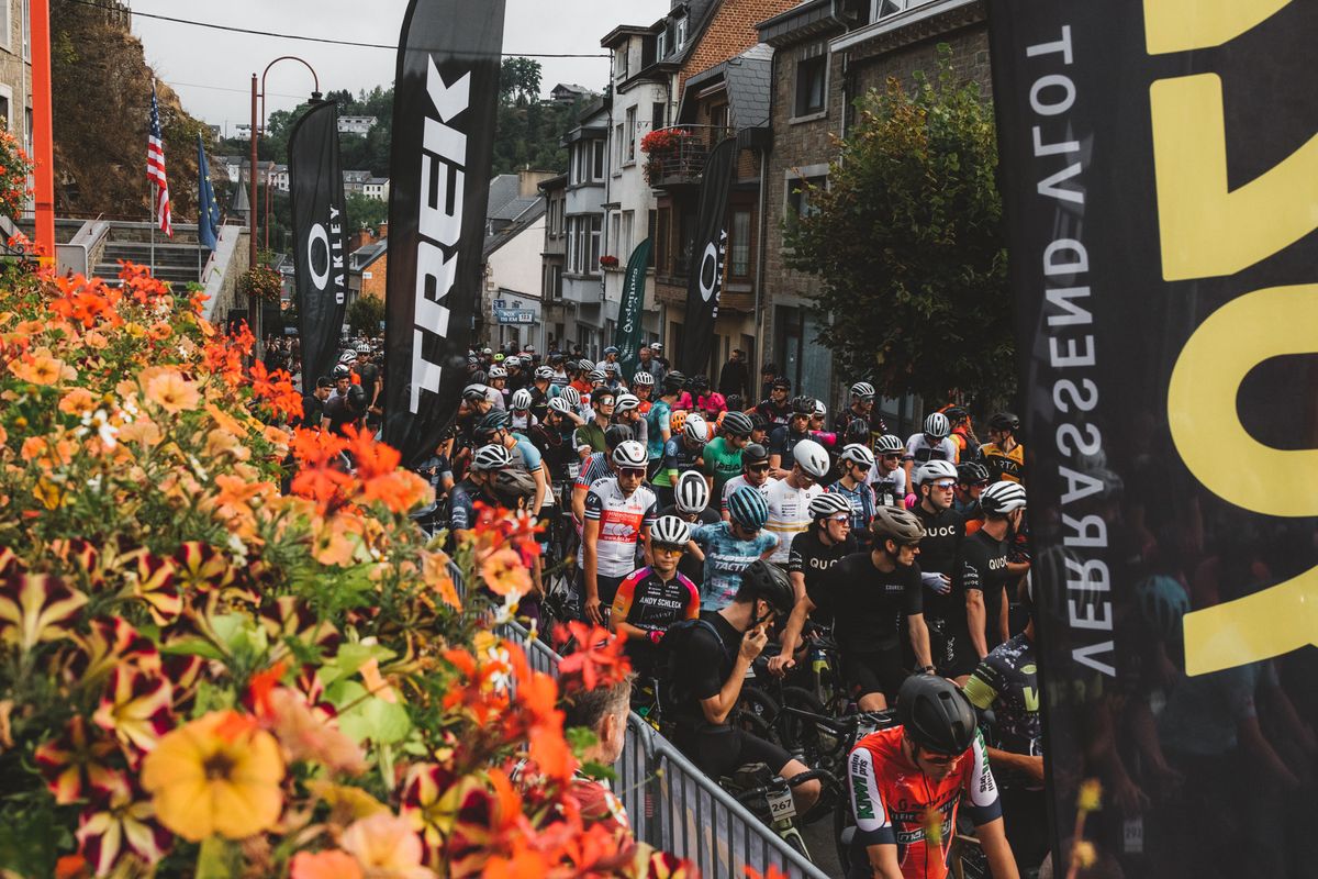 Houffa Gravel race in Belgium, part of the 2022 UCI Gravel World Series