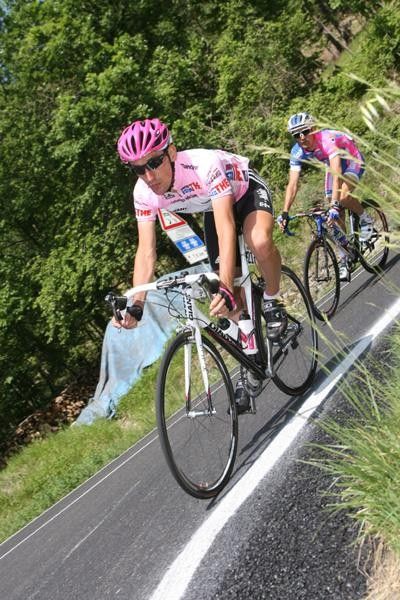 Marco Pinotti (T-Mobile) had a relaxed day in the Maglia Rosa of race leader.